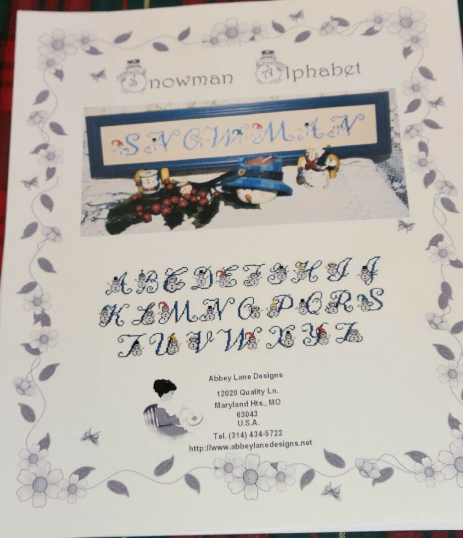 Snowman Ab Pattern Snowman Alphabet Pattern Leaflet by Abbey Lane Designs – Destashify