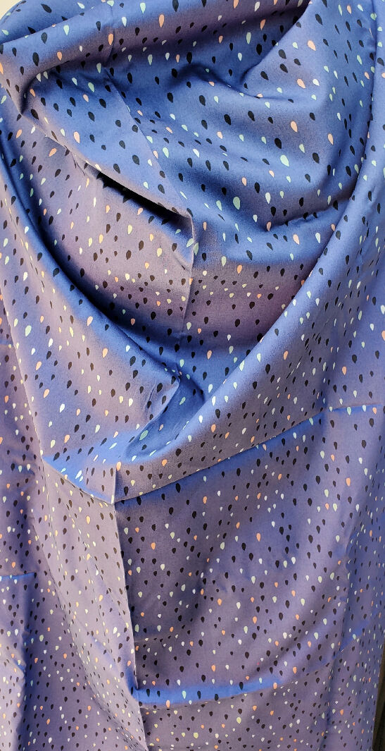 Blue Organic Cotton Fabric