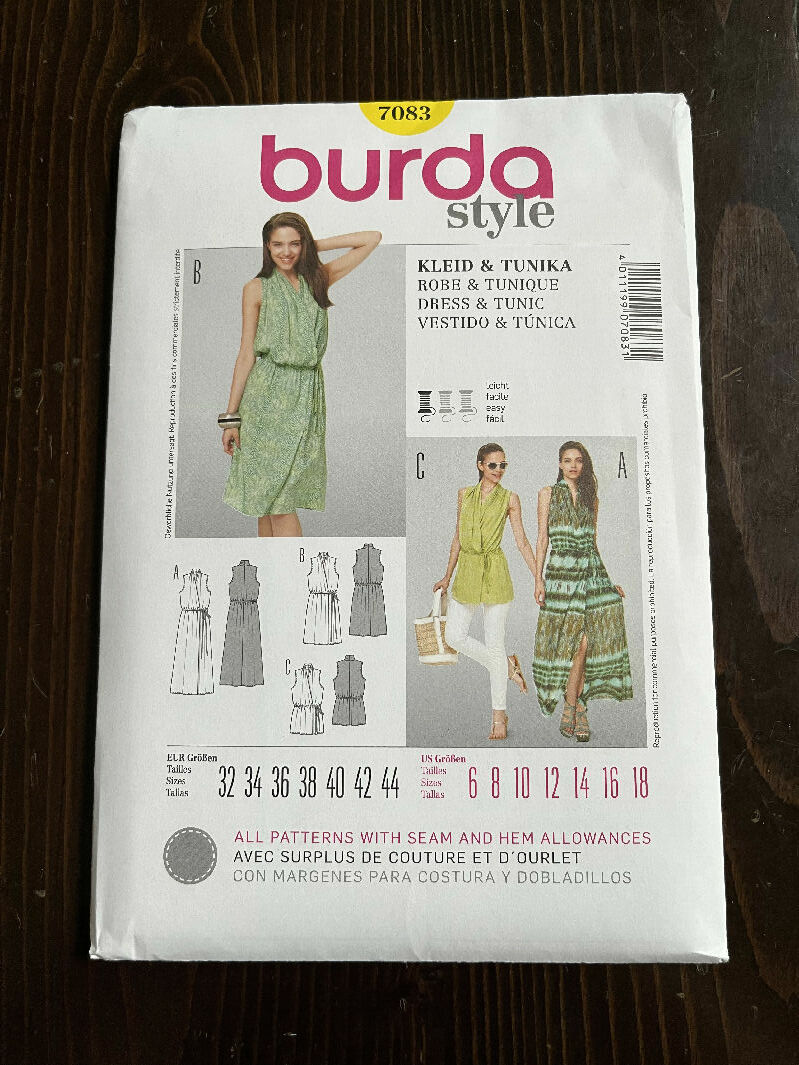 Burda Style 7083 Misses Dress and Tunic