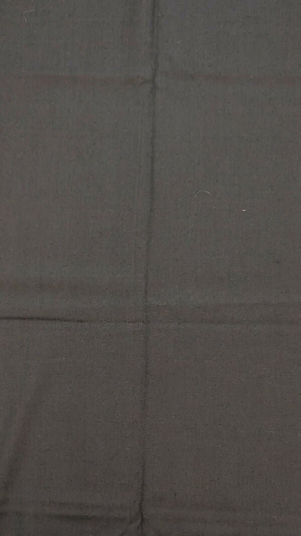 Black Batiste Cotton Woven Fabric 44"W - 2 yds