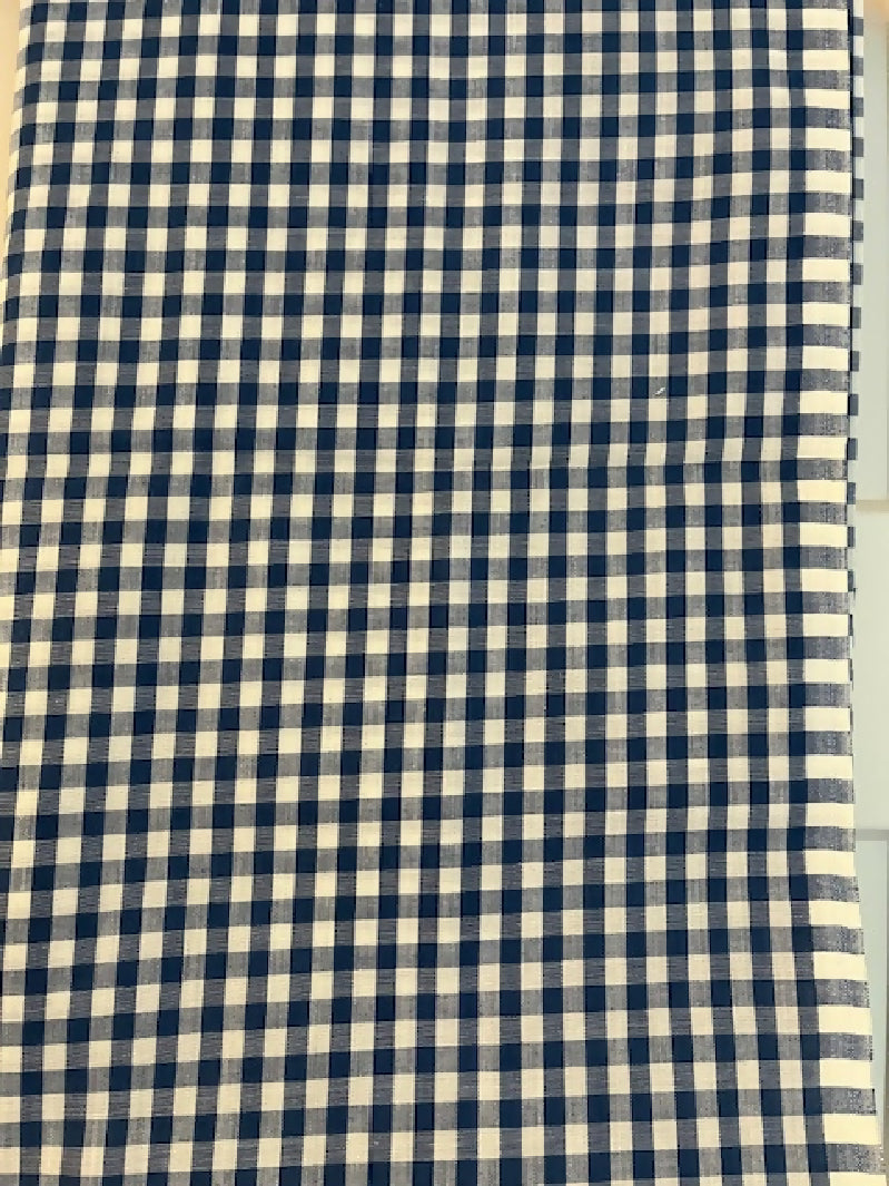 Blue and white gingham 2 yards