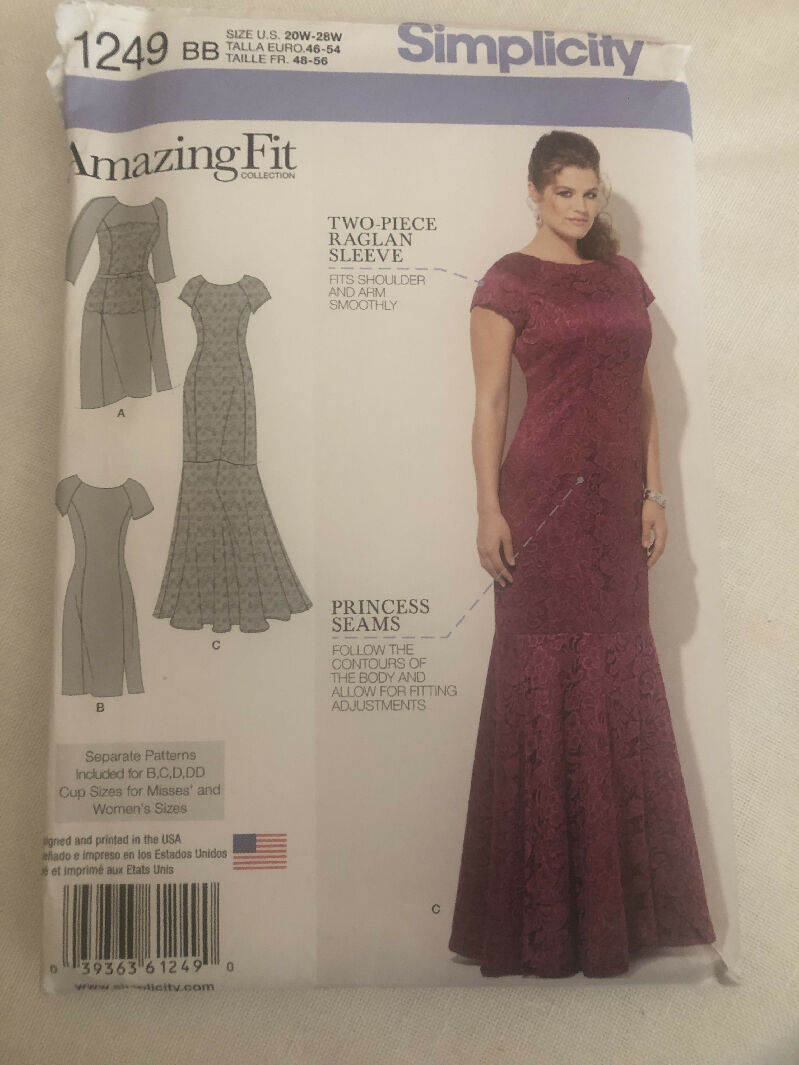 Simplicity 1249 Sewing Pattern Plus Size