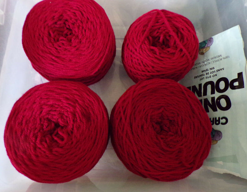 Caron One Pound Claret. 1 Lb. of Reclaimed Cakes