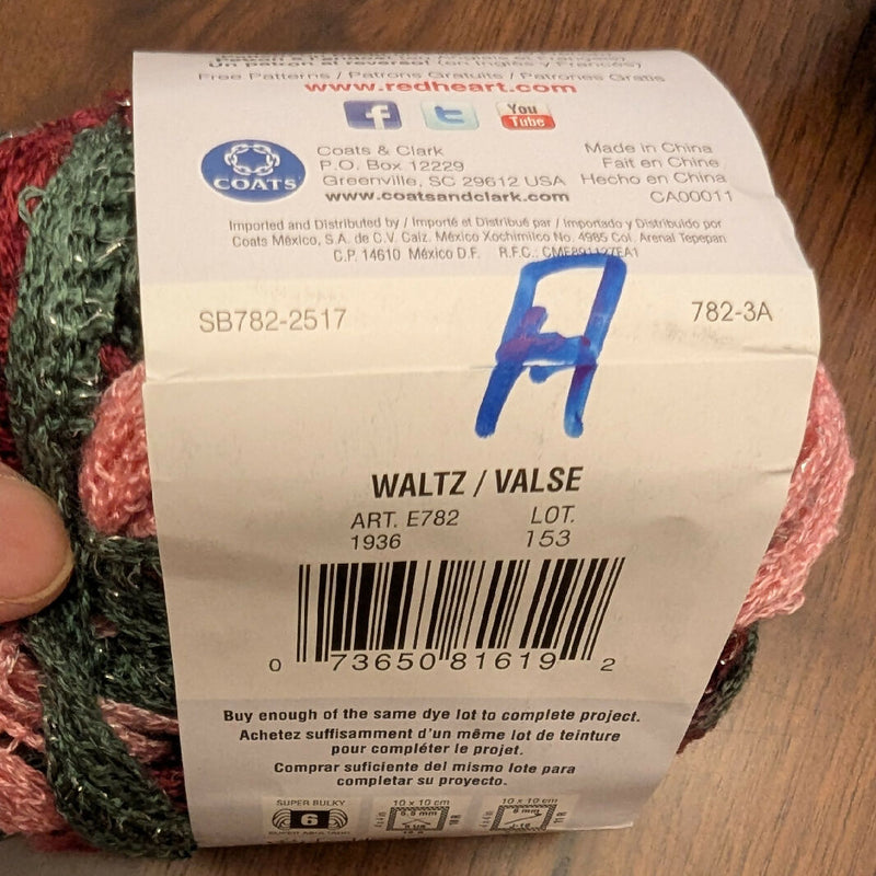 Red Heart Boutique Sashay Mesh Yarn Lot of 5