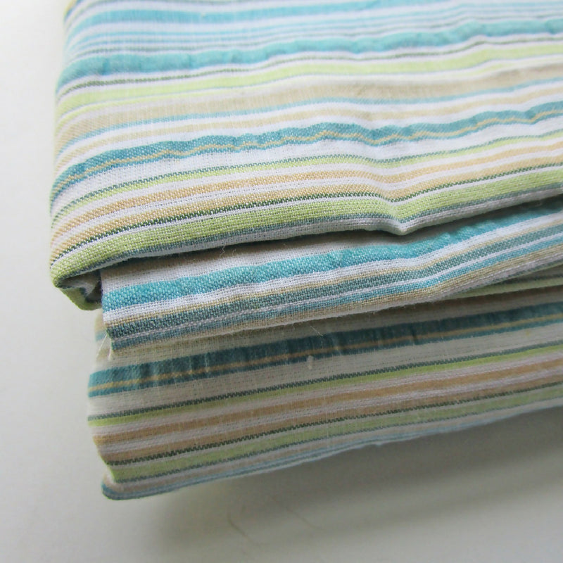 Beachy Colors Striped Seersucker Cotton, 45" x 2.5 Yards