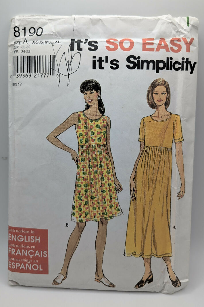 VTG Simplicity 8190 It&