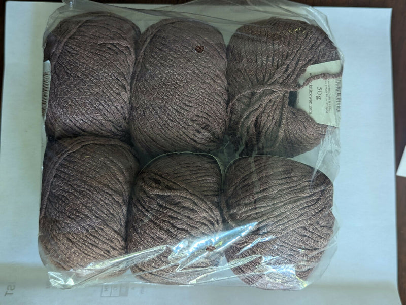 6 skeins Rowan Cotton/silk Savannah yarn