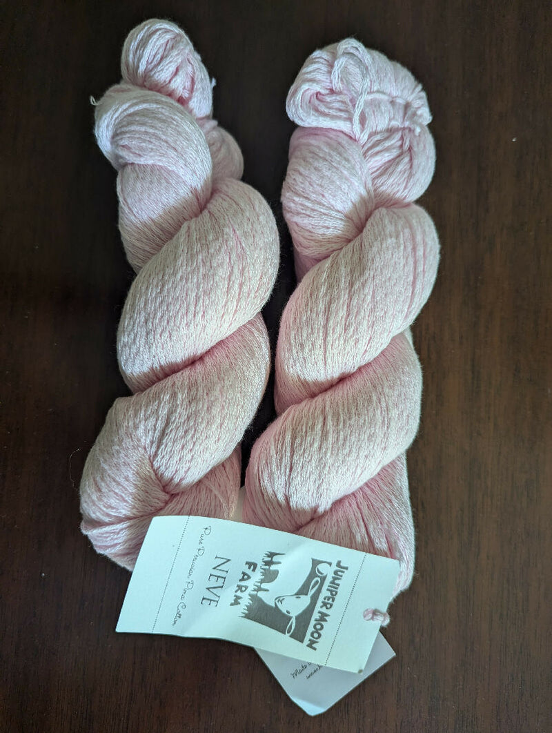 2 skeins Juniper Moon Neve cotton yarn