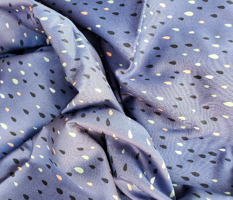 Blue Organic Cotton Fabric