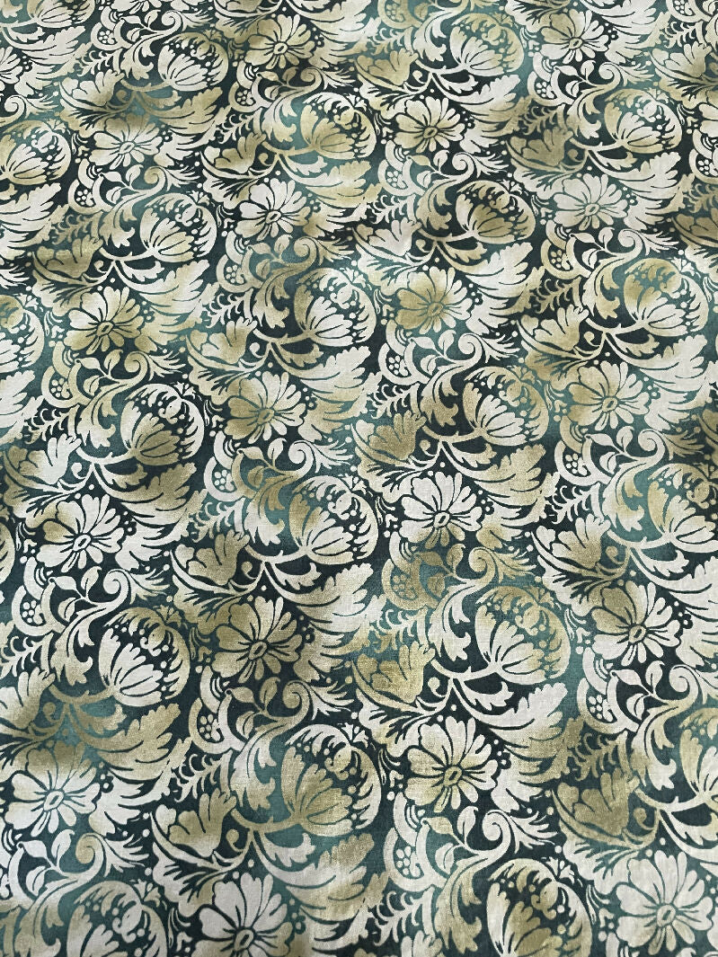 Shades of green cotton - 2.5 yards