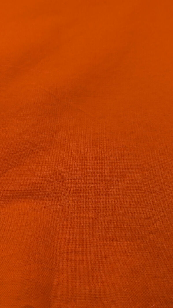 Tangerine Orange Medium Weight Cotton Woven Fabric REMNANT 45"W - 1 1/2 yds