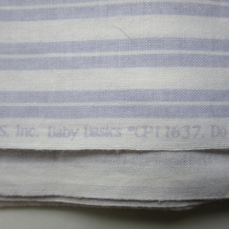 Purple & White Striped Cotton Fabric, 46" x 60"