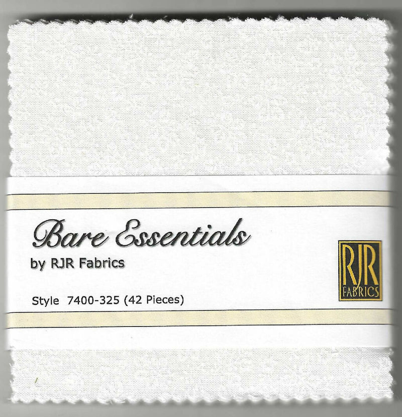 Bare Essentials by RJR Fabrics, 5"x5", 42 pieces neutral colors