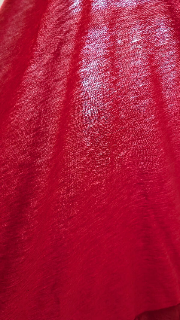 Heather Red Cotton Knit Fabric 77"W - 1 yd+