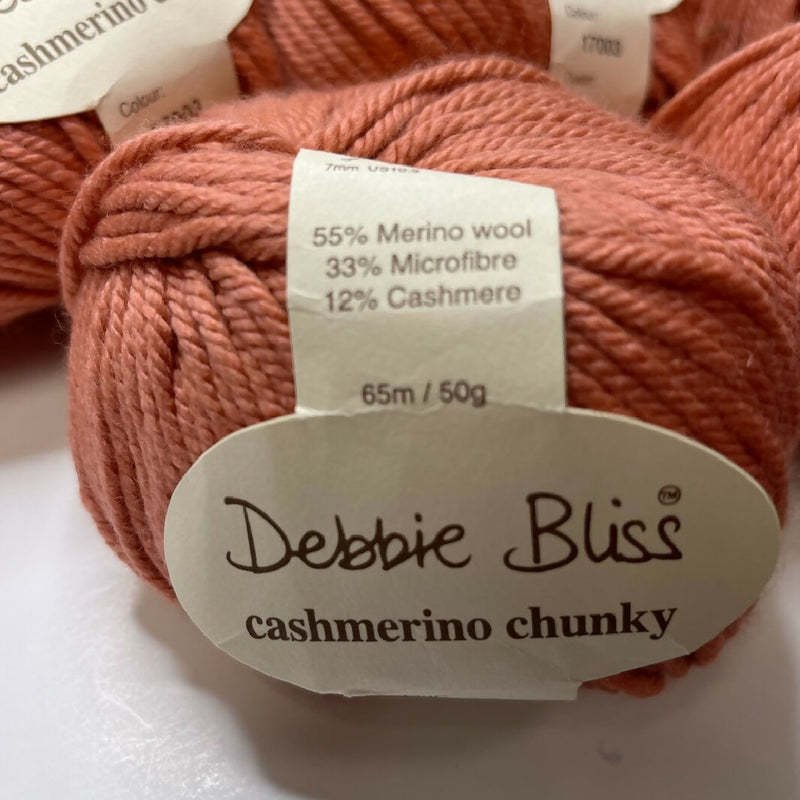 Debbie Bliss Cashmerino Chunky Yarn in Salmon 17003