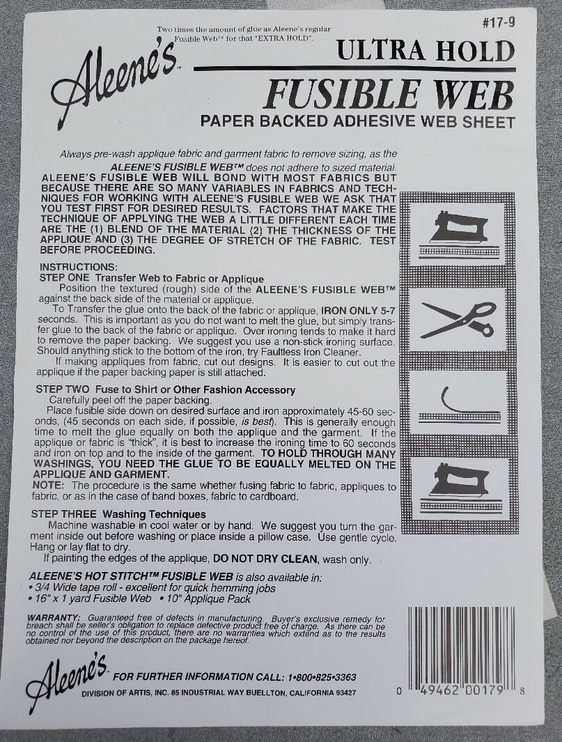 Bundle of Fusible Web Iron-On Adhesive Packs