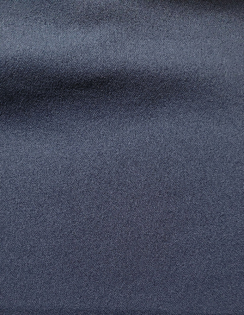 Navy Blue Polyester/Lycra Crepe Techno Knit 3 yards