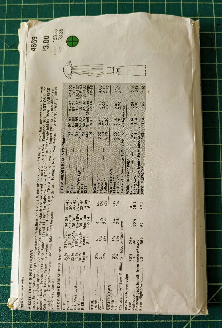 Vintage Butterick 4669 Misses&