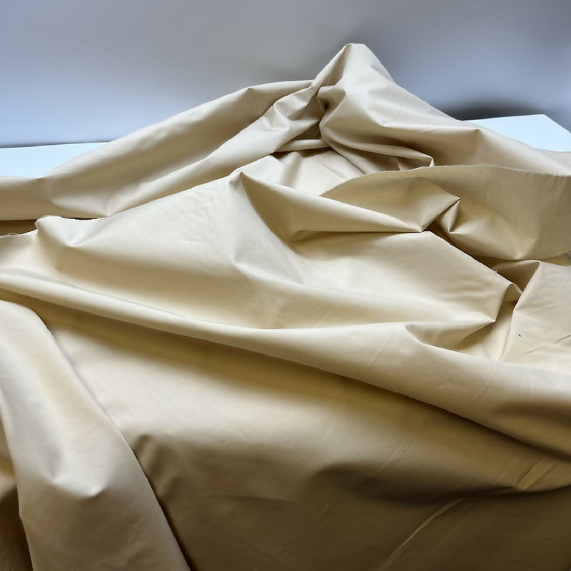 Light Khaki Cotton Woven Shirting - Yardage