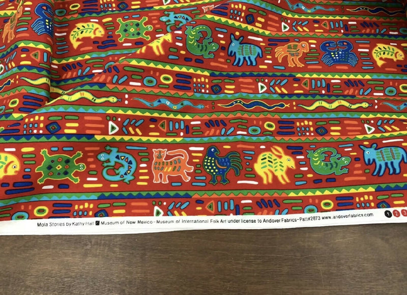 Andover Fabrics Mola Stories Kathy Hall For Museum Of New Mexico Folk Art 4yards