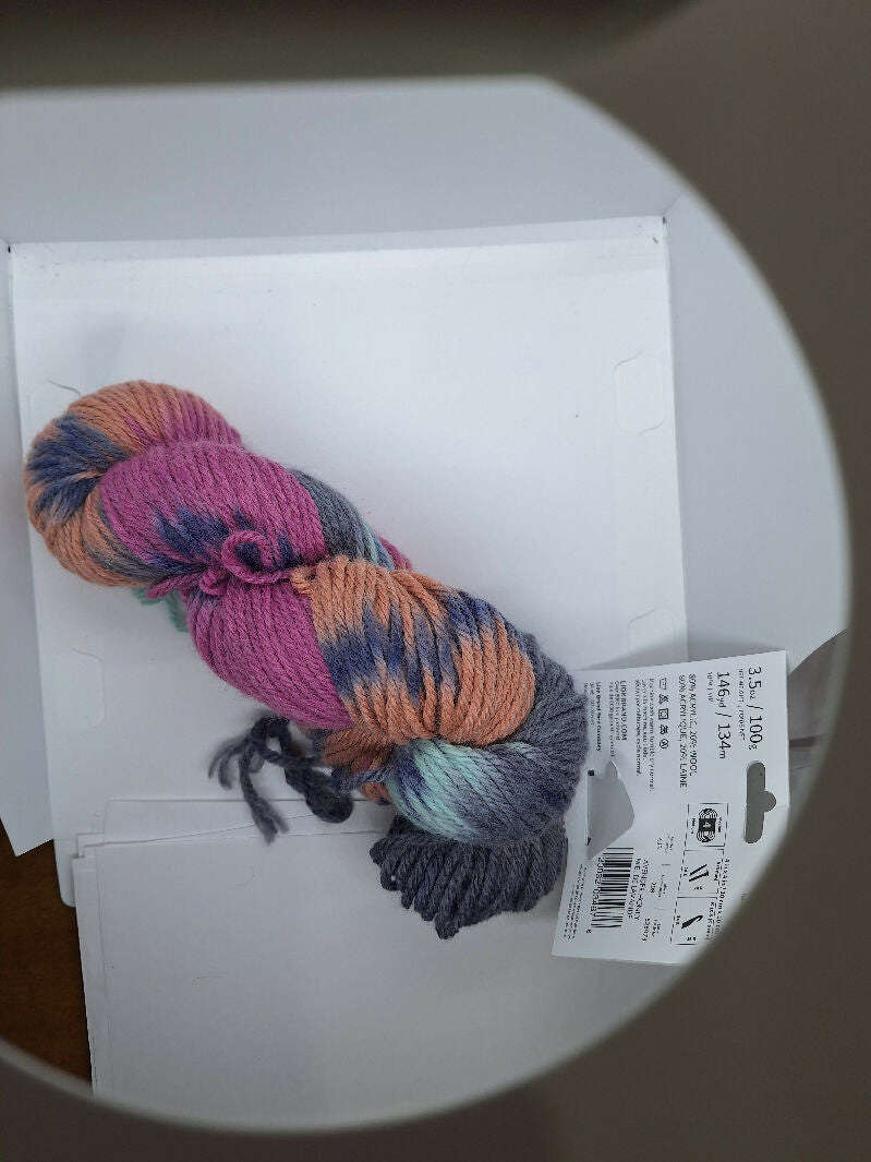 Wool-ease hand dyed yarn