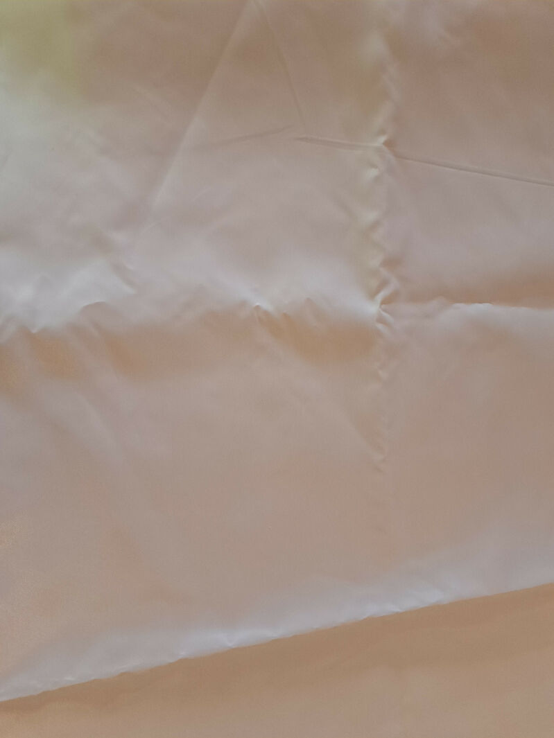 Light Peach/Cream polyester lining fabric - 3 yards