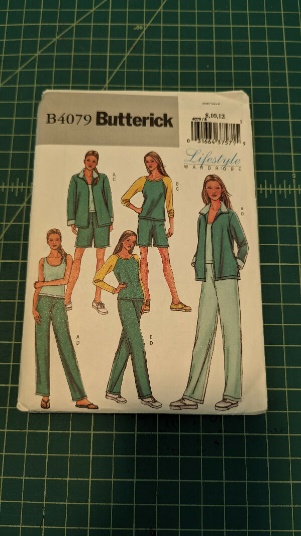 Butterick B4079 Lifestyle Wardrobe Jacket, Top, Shorts & Pants Sewing Pattern Sizes 8-12