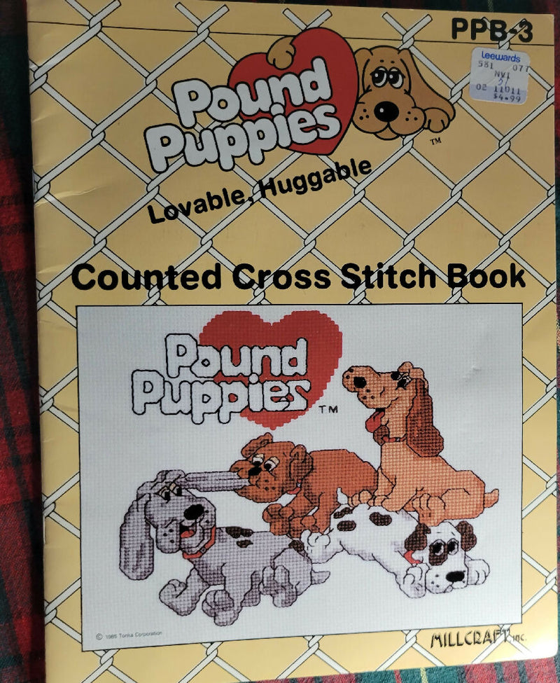 Pound Puppies Counted Cross Stitch Book