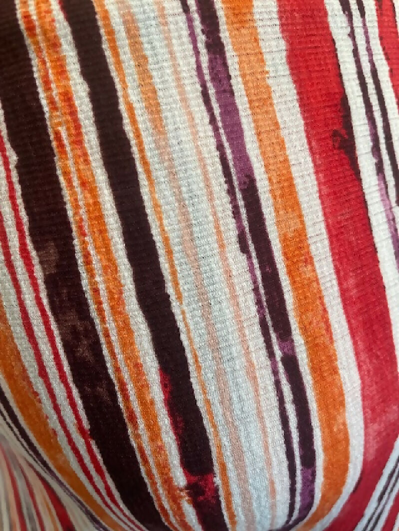 ITY Crepe Abstract striped Knit fabric 3 YRDS