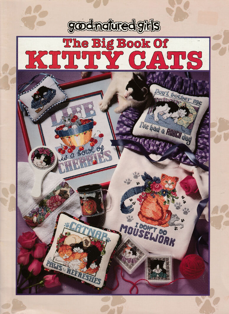 Cats in Counted Cross Stitch 7 Books Leaflets Bundle