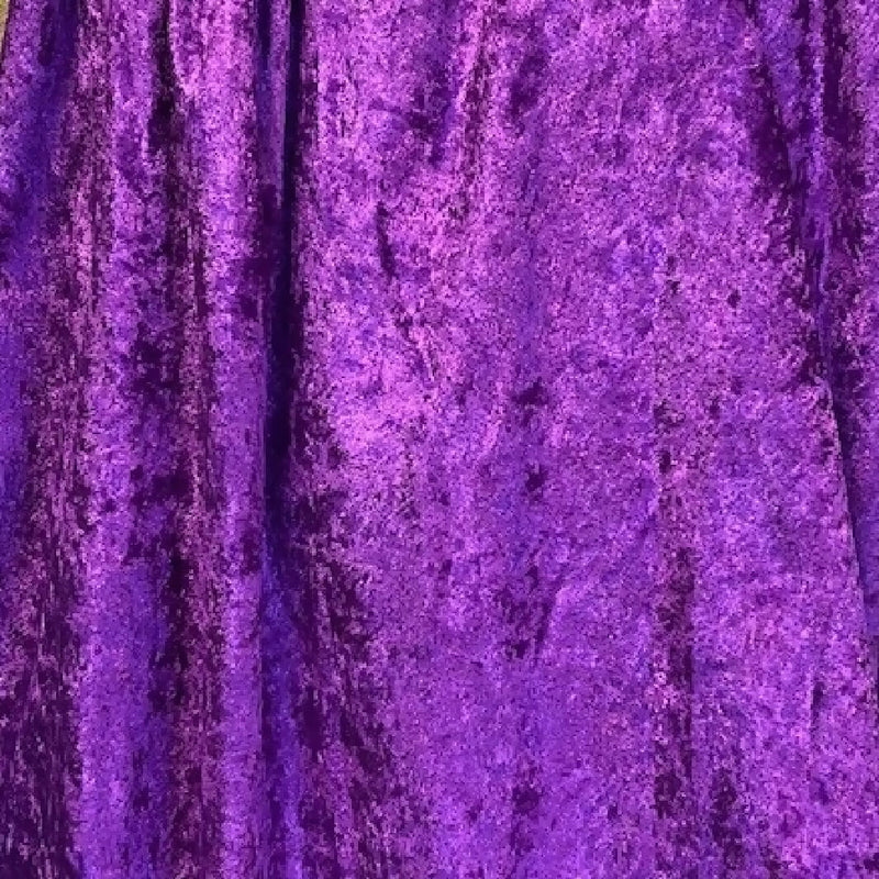 Purple Stretch Synthetic Crushed Velvet - 2.25 Yds