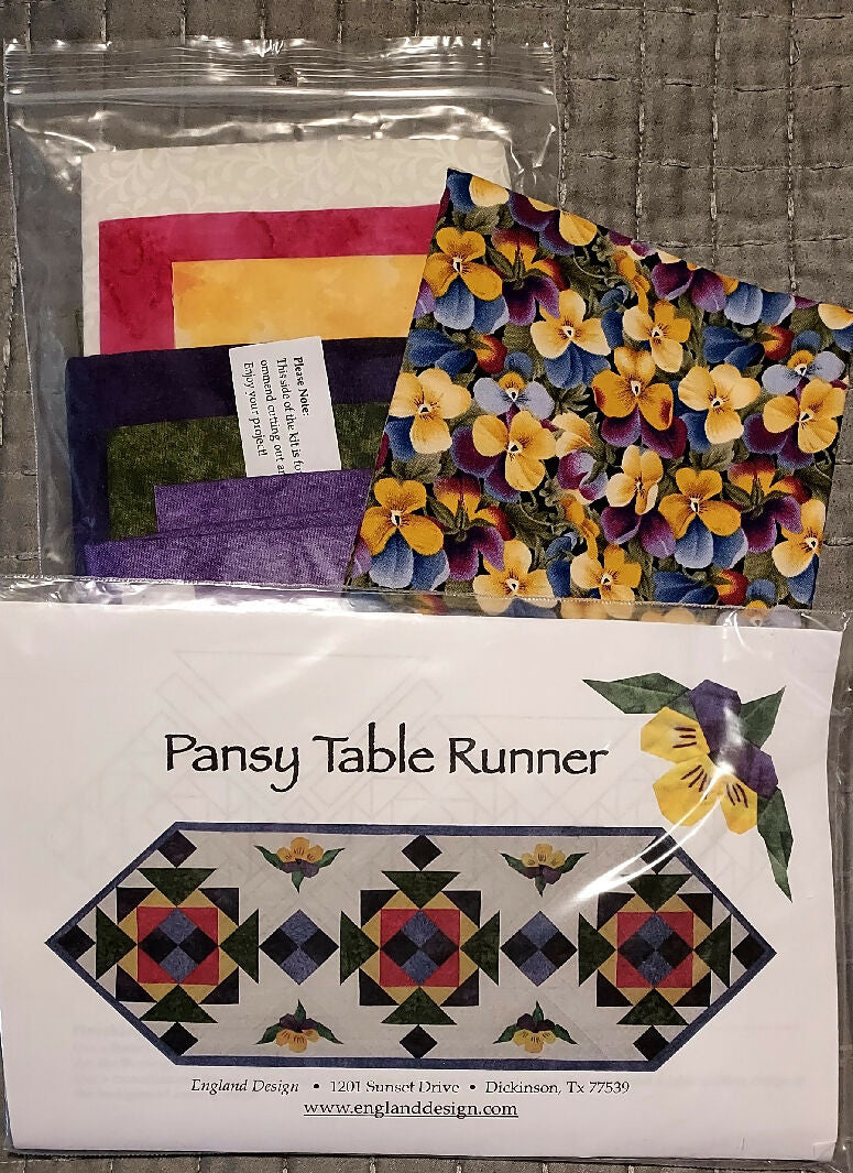 Pansy Table Runner Kit