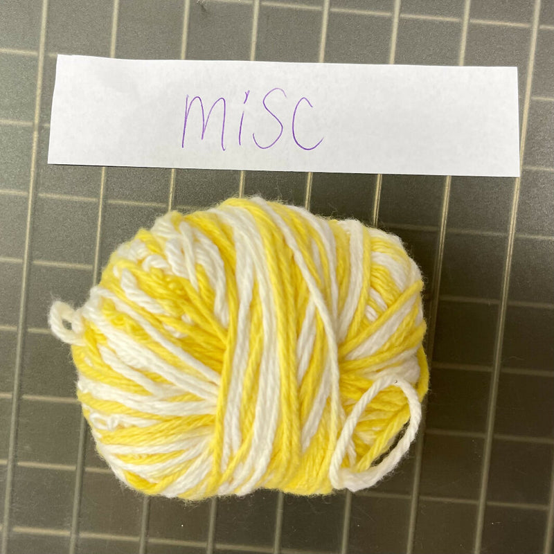 Small Skein Yellow Ombre Cotton Yarn
