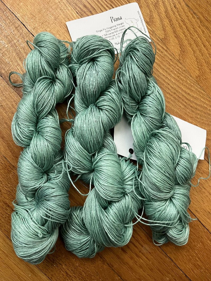 Prana 100% Linen yarn, Aqua