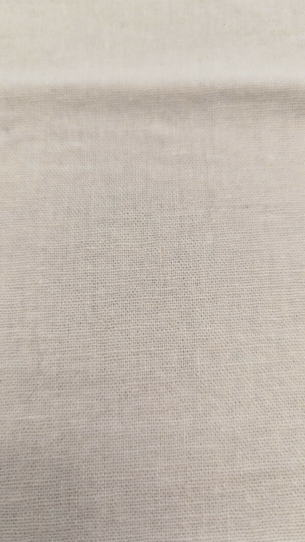 Off White Linen Woven Fabric 49"W - 1 3/4 yds+