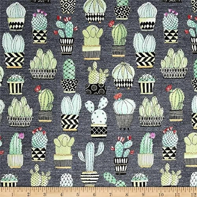 Michael Miller Cactus Hoedown Cotton Fabric Approx 4.5 yrds