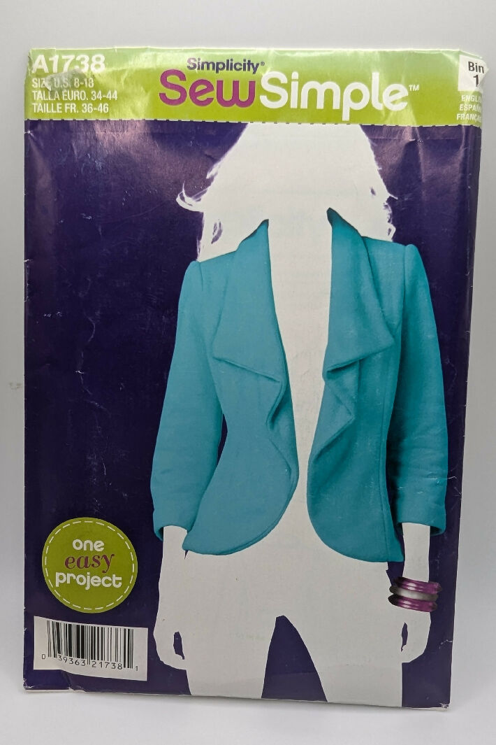 Simplicity A1738 Sew Simple Misses&