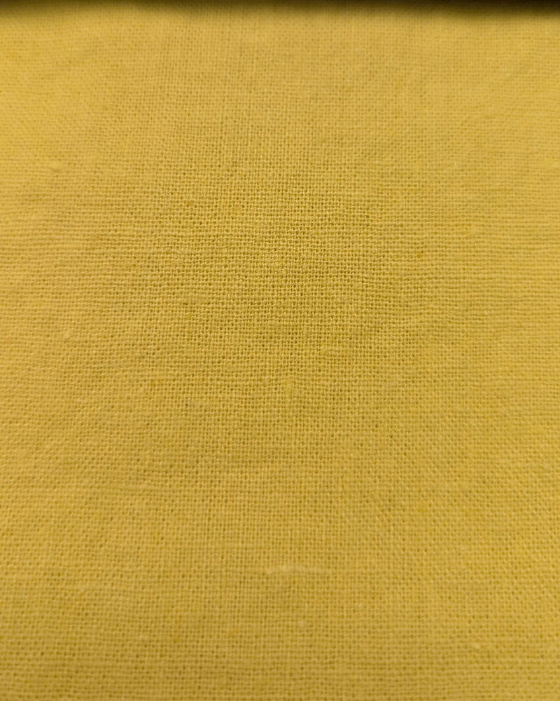 Marigold Yellow Linen Woven Fabric 50"W - 3 yds+