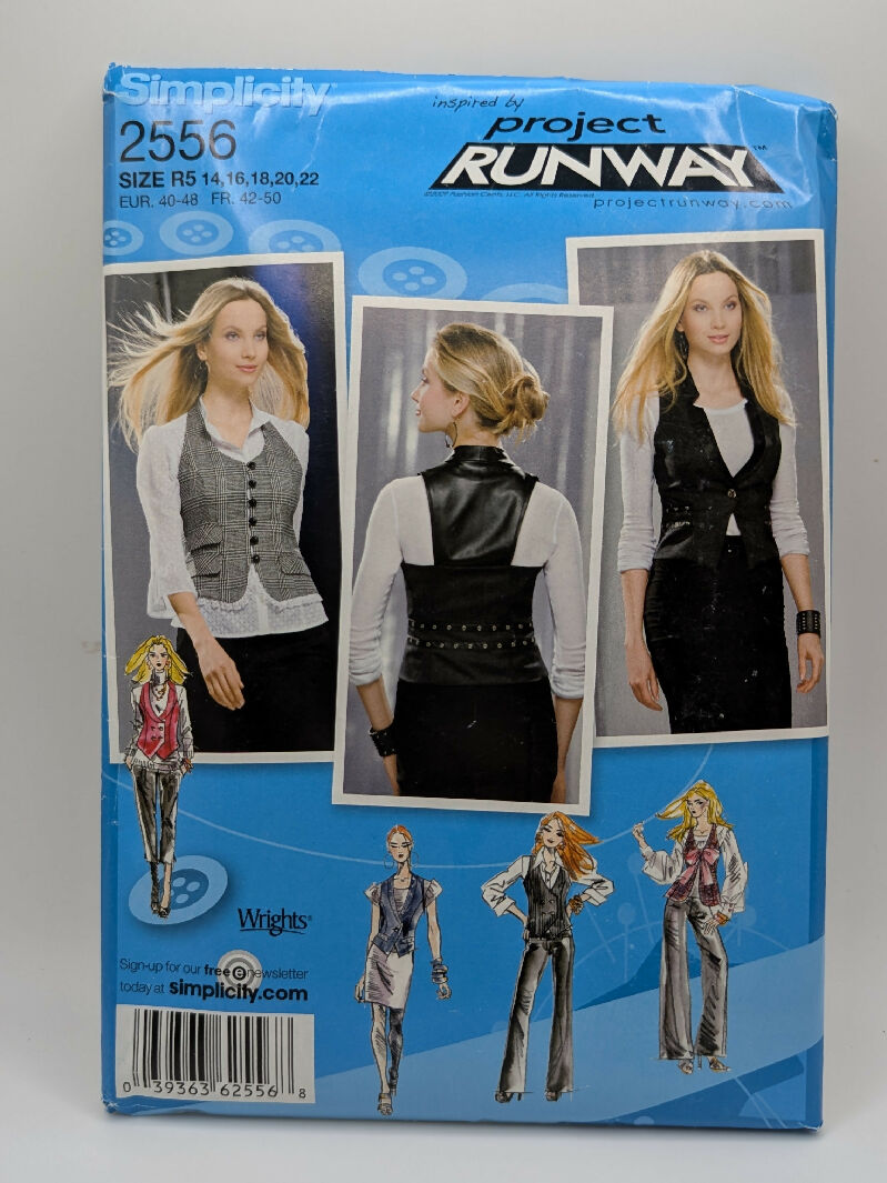 Simplicity 2556 Project Runway Misses&