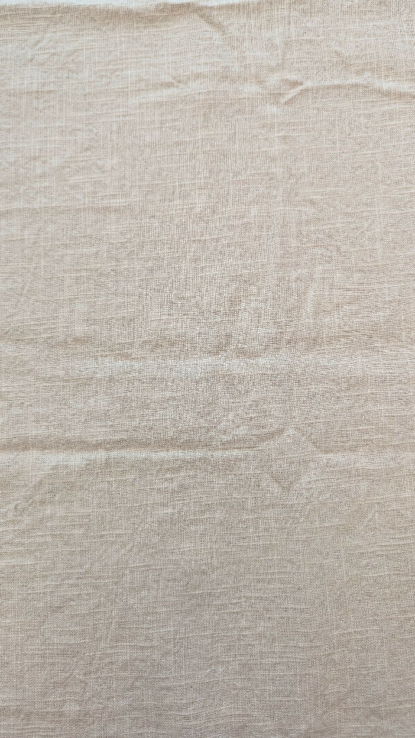 Parchment Color Slub Linen Woven Fabric 52"W - 2 yds +