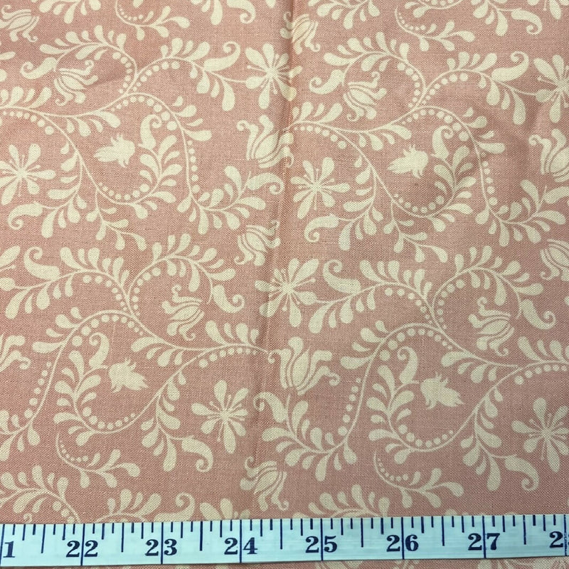 Pink and Peach Quilting Cotton "Bird Song" by Yuko Hasegawa - Yardage