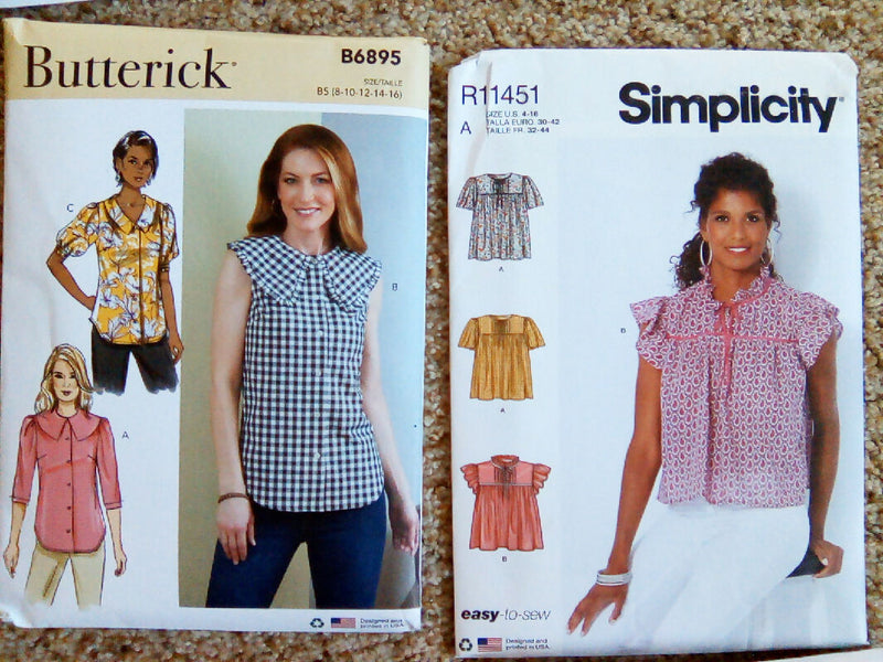 Eleven sewing pattern lot, women, simplicity, butterick, McCalls, size 4-16