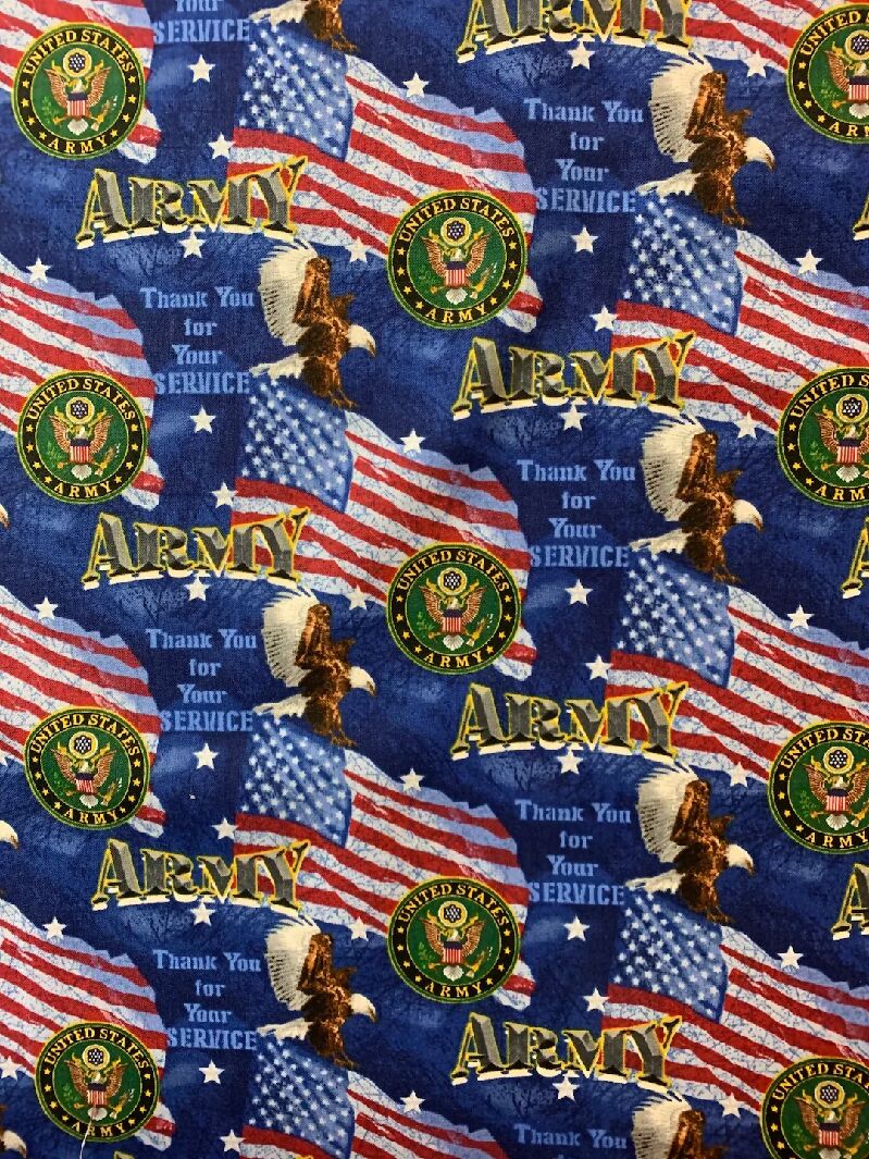 Eagle Army Patriotic Military Fabric