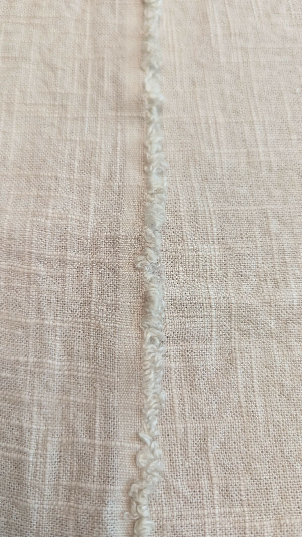 Parchment Color Slub Linen Woven Fabric 52"W - 2 yds +