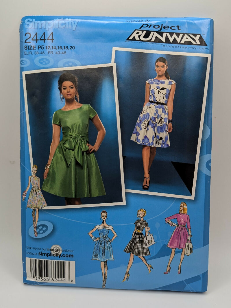 Simplicity 2444 Project Runway Misses&