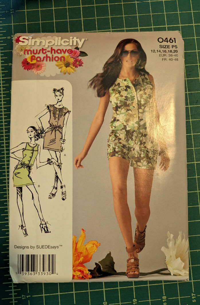 Simplicity O461 Design by SUEDEeasy Misses Dress or Romper Sewing Pattern Sizes 12-20