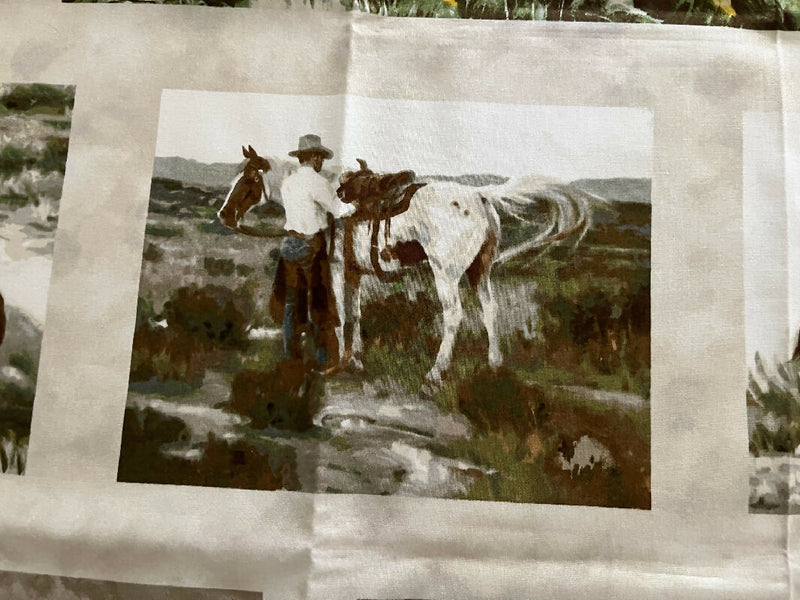 Quilting Cotton - Western Scene Panel