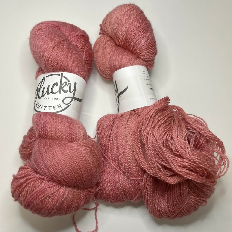 Plucky Knitter Lace Yarn in Melba - 2 Skeins