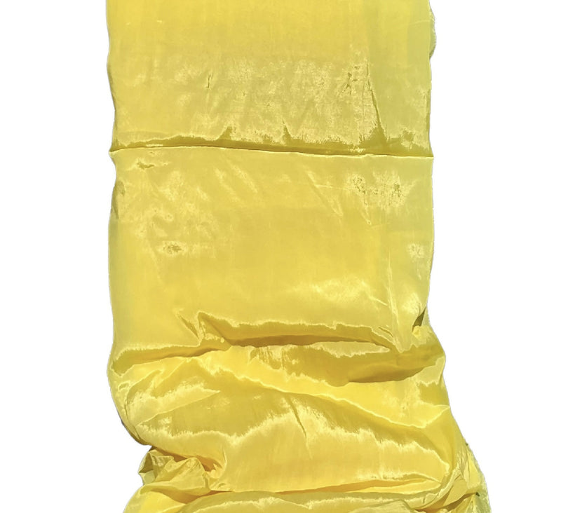 Lemon Yellow Crinkle Taffeta - 4 yds