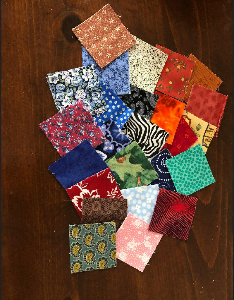 2.5" Pre-cut Cotton Fabric Square Bundles